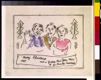 Merry Christmas 1939 and a Happy New Year 1940 to ye from the Marins