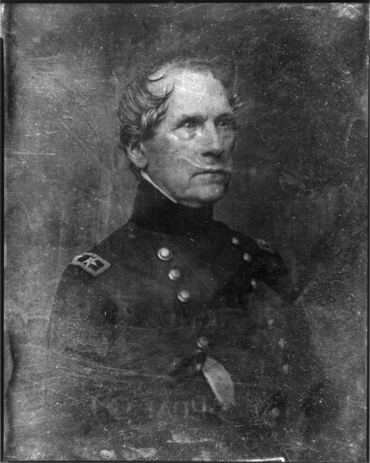 [John Ellis Wool, half-length portrait, three-quarters to the right, in military uniform, hand in coat], [between 1844 and 1860] — historic photograph