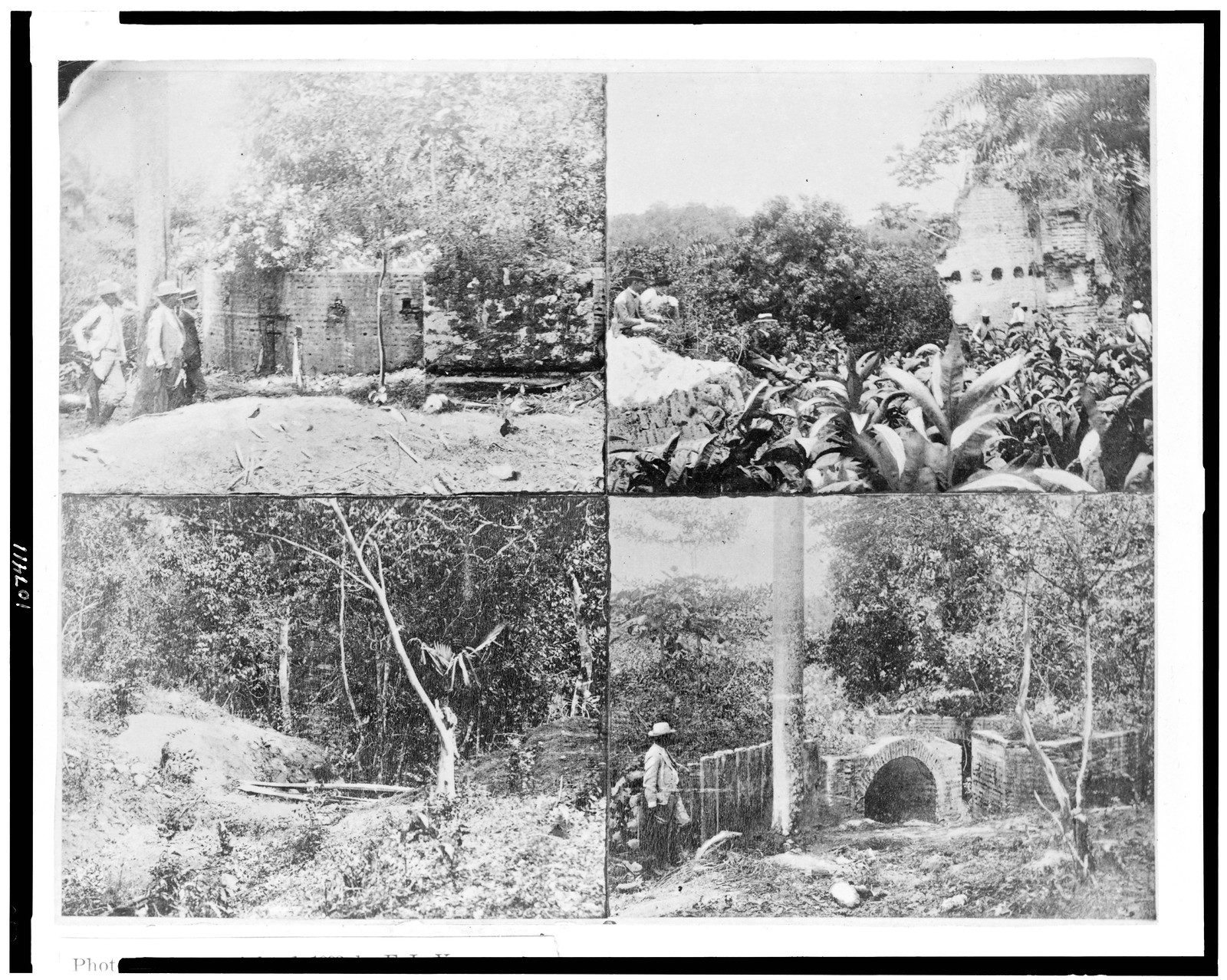 Ruins of Fort Santo Tomas, the first fort in the interior of San Domingo, built by Columbus, c1893. — historic photograph