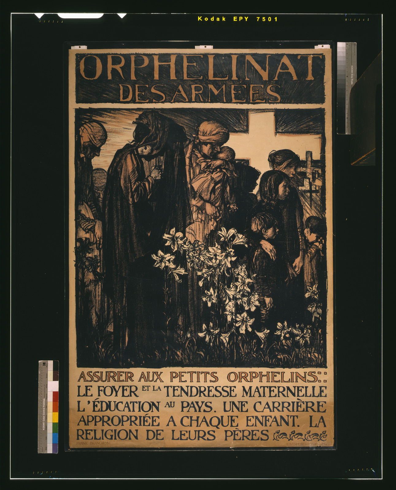 Orphelinat des armeacutee / Frank Brangwyn., 1915 — vintage poster