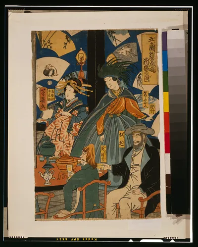 Gokakoku ... gankirō ni oite sakamori no zu