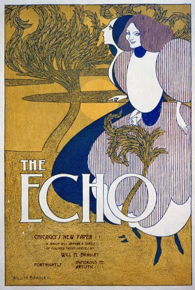 The echo Chicago's new paper - in which will appear a series of colored frontispieces by Will H. Bradley / Will H. Bradley.