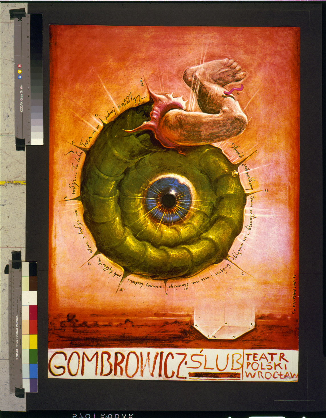 Gombrowicz SLUB--Teatr Polski Wroclaw / F.v.B. Starowieyski '75., Poland : [19]75. — vintage poster
