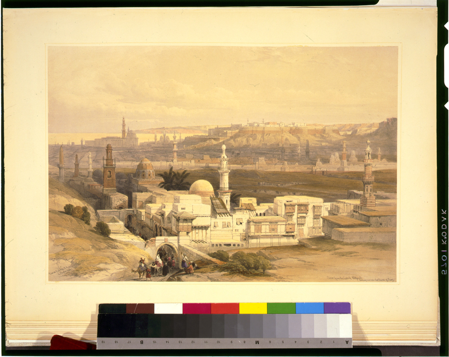 Cairo from the gate of Citizenib, looking toward the desert of Suez / David Roberts, R.A., [published between 1846 and 1849] — antique lithograph