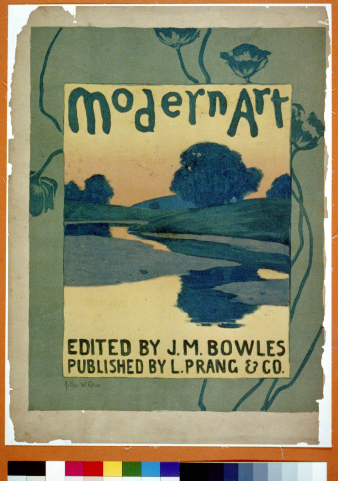 Modern art edited by J.M. Bowles, 1895 — vintage poster