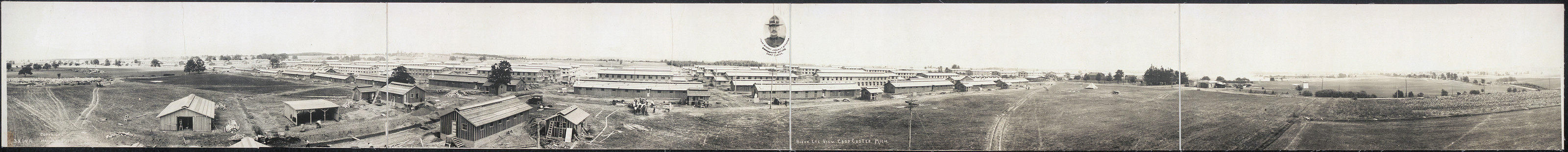 Birds eye Camp Custer, Michigan, 1917, 1917 — historic image