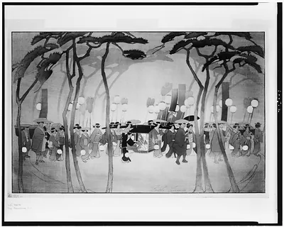 [The procession] / Bertha Lum.