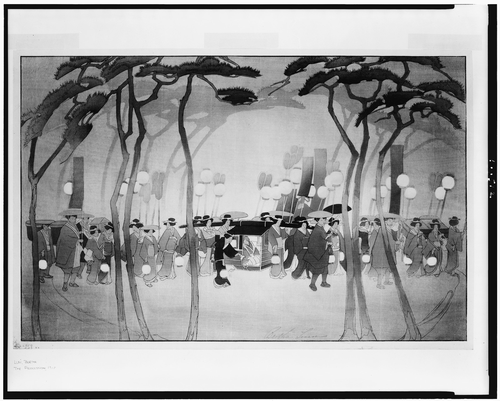 [The procession] / Bertha Lum., [c1918] — historic print