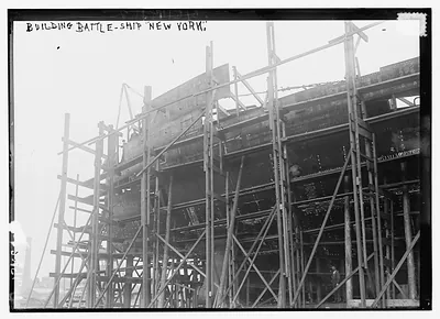 Bldg. Battle-ship NEW YORK