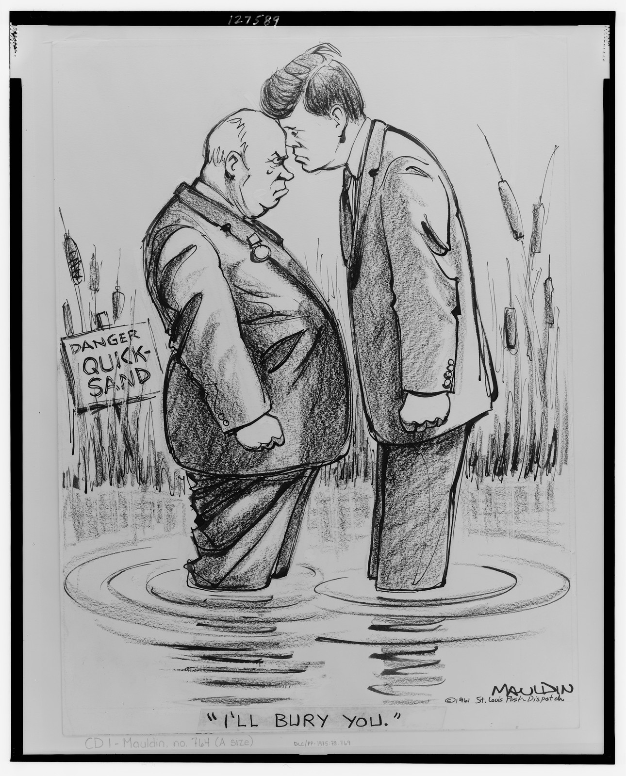 I'll bury you"", 1961 July 26 [publication date] — historic drawing