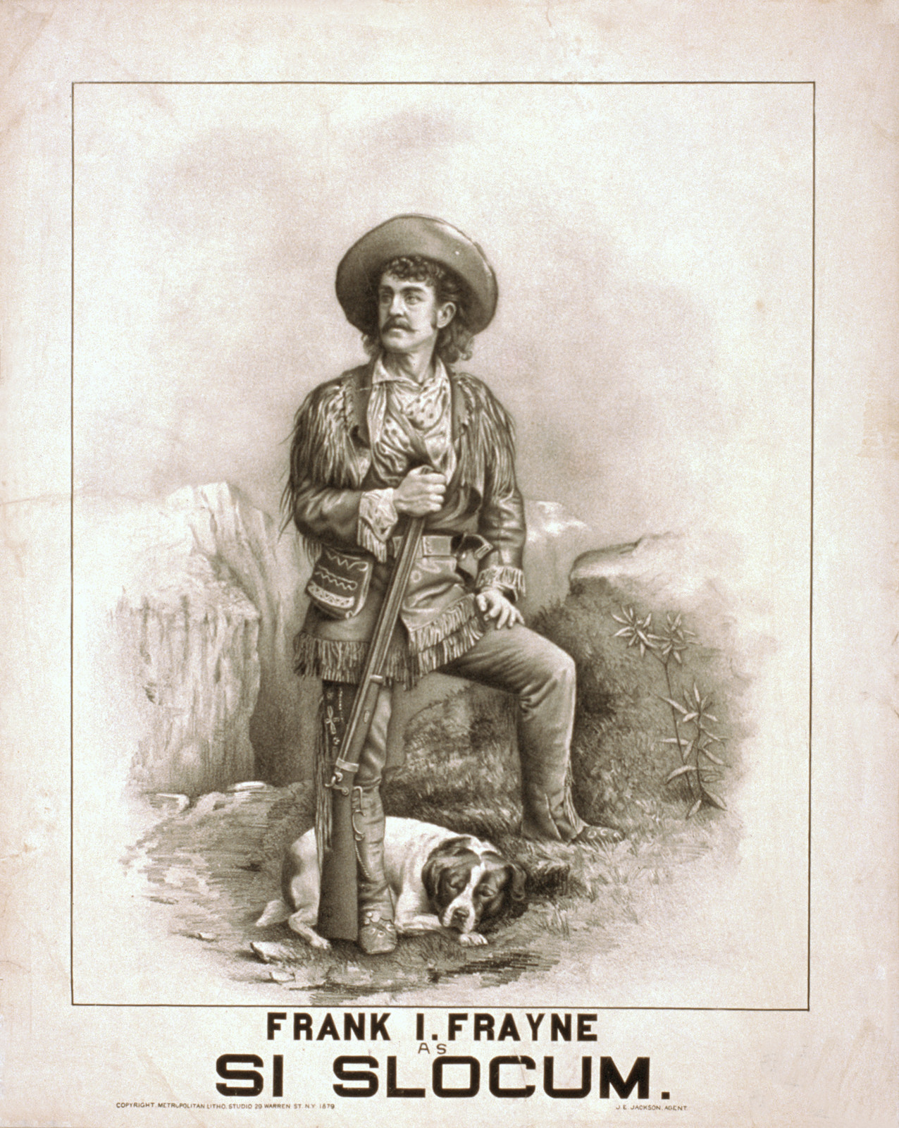 Frank I. Frayne as Si Slocum, N.Y. : Metropolitan Litho. Studio, c1879. — historic image