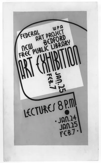 Art exhibition WPA Federal Art Project New Bedford Free Public Library Jan. 25 to Feb