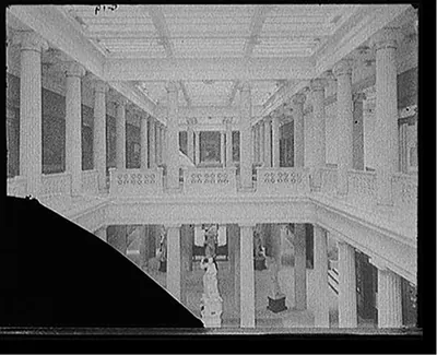 [Corcoran Gallery of Art, main gallery from balcony, Washington, D.C.]