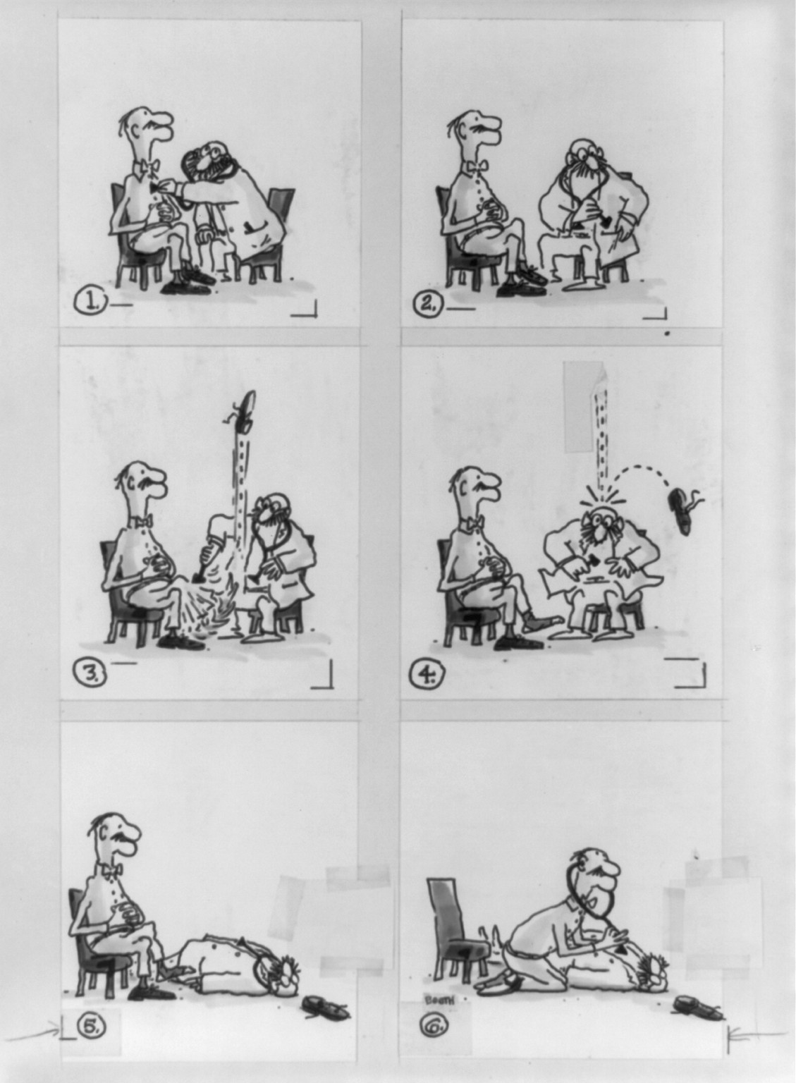 Doctor and patient — historic drawing