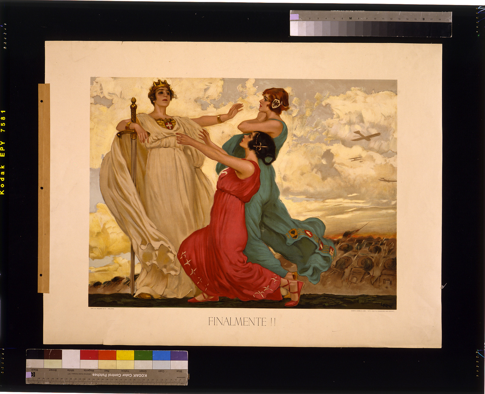 Finalmente!! / LM., 1918 — vintage poster