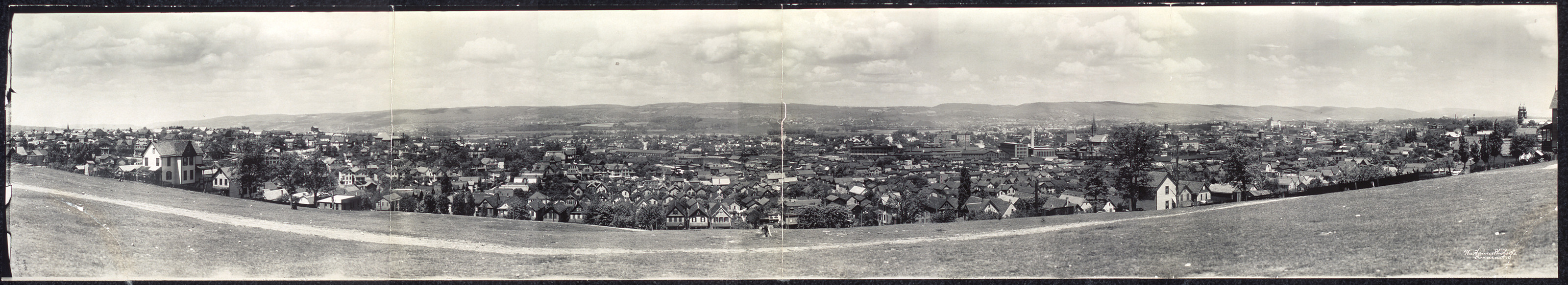 Panorama of Wilkesbarre sic, 1909a, Pennsylvania, 1909 — historic image