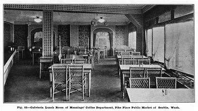 Cafeteria Lunch Room of Mannings' Coffee Department, Pike Place Public Market