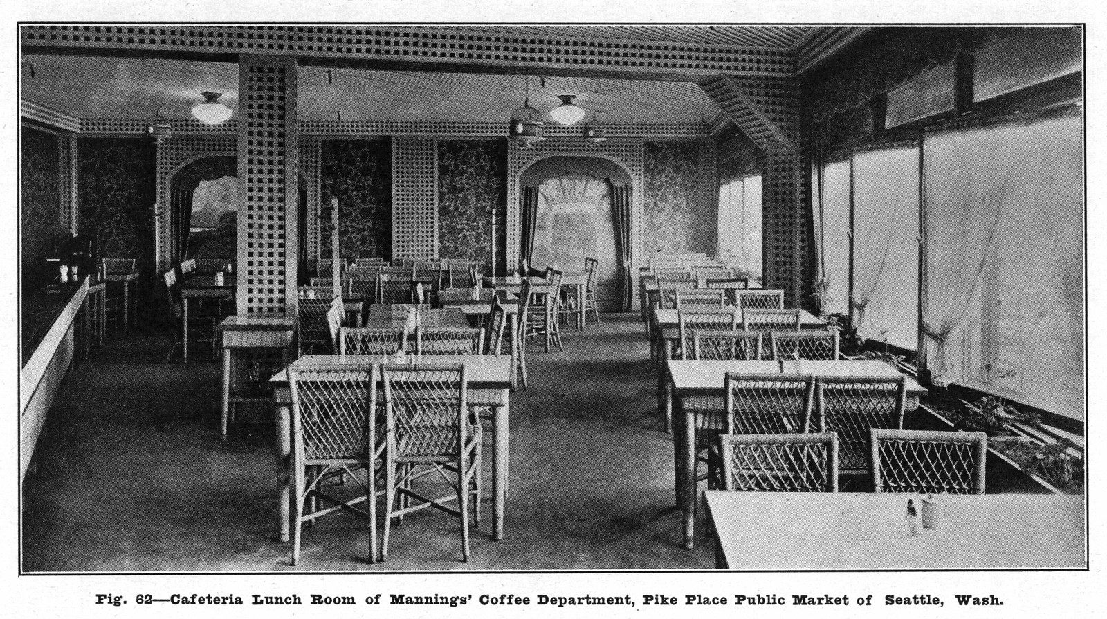 Cafeteria Lunch Room of Mannings' Coffee Department, Pike Place Public Market — historic image