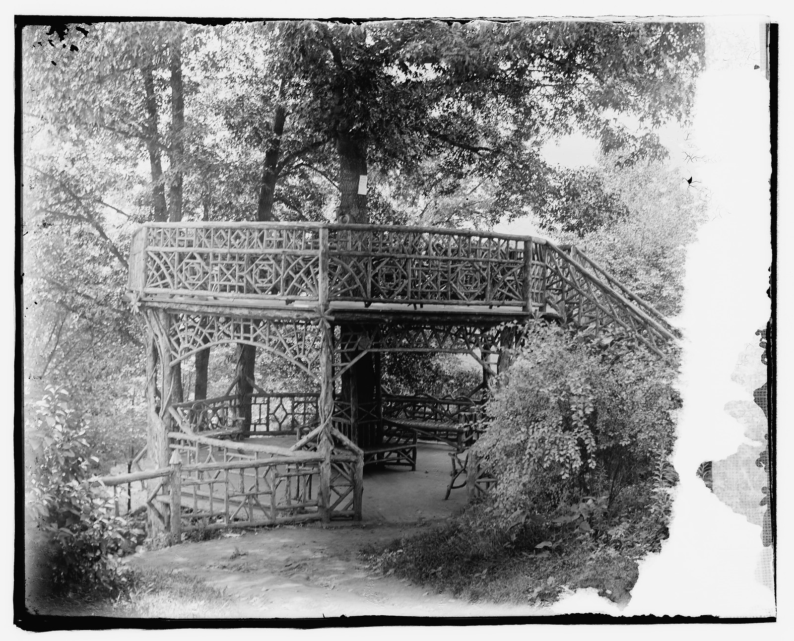 Cabin John's rustic bridge, [between 1918 and 1920] — historic photograph