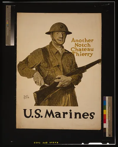 Another notch Chateau Thierry - U.S. Marines / Adolph Treidler.