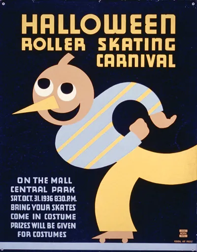 Halloween Roller Skating Carnival On The Mall, Central Park