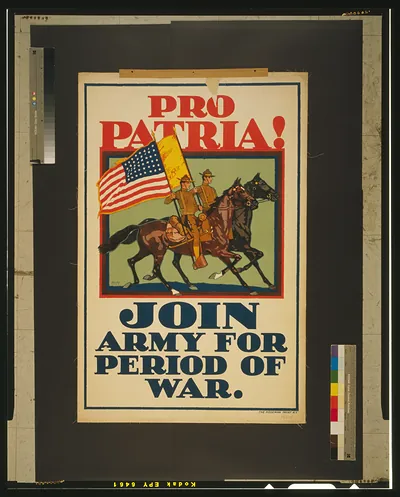 Pro patria! Join Army for period of war / Welsh.