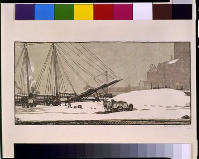 [East River, New York, winter] / R. Ruzicka, ... imp.