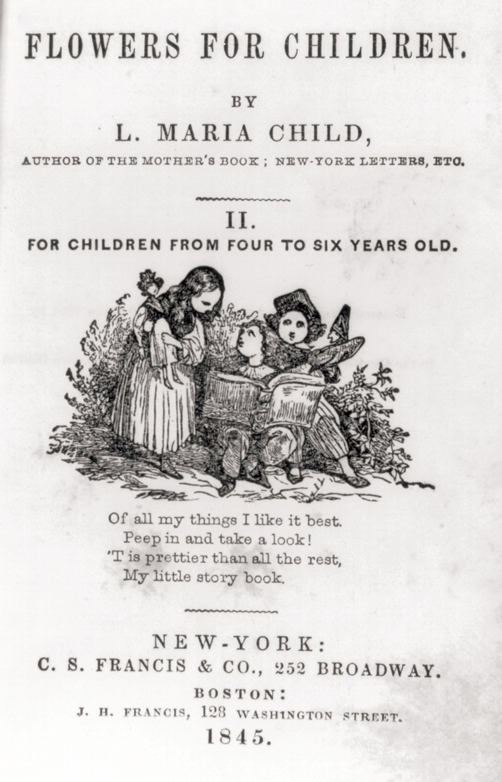 [Title page showing children reading story] — historic image