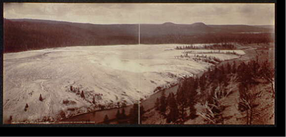 Hell's Half Acre, Yellowstone Nat'l Park, c1892. — historic photograph