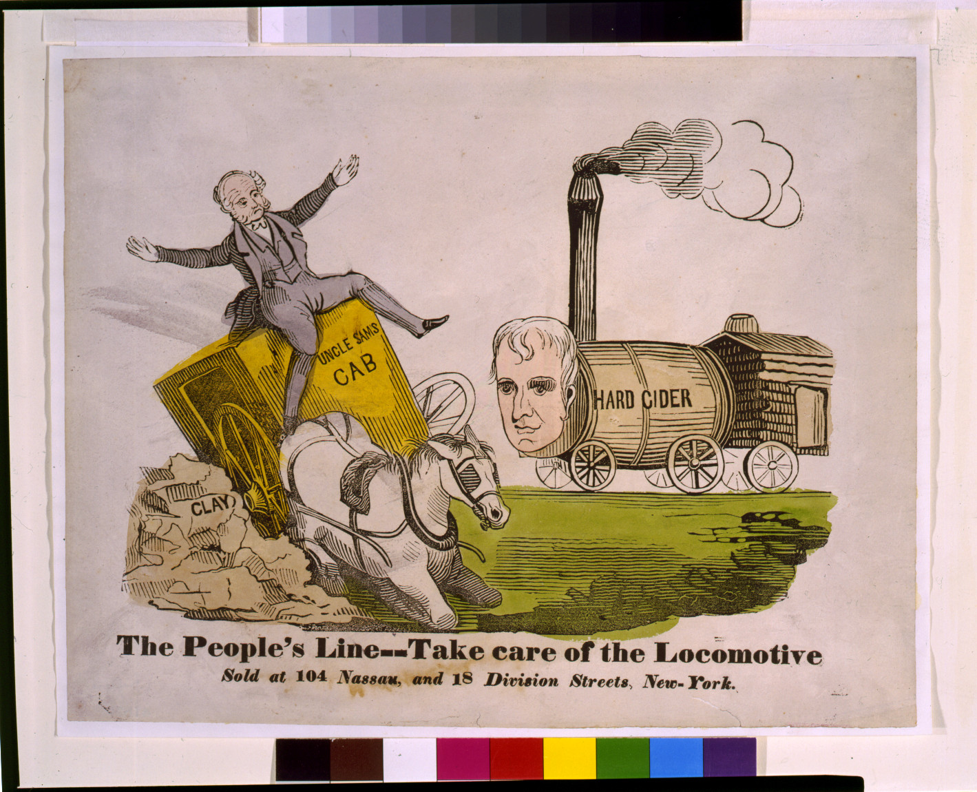 The people's line--Take care of the locomotive, 1840 — historic print