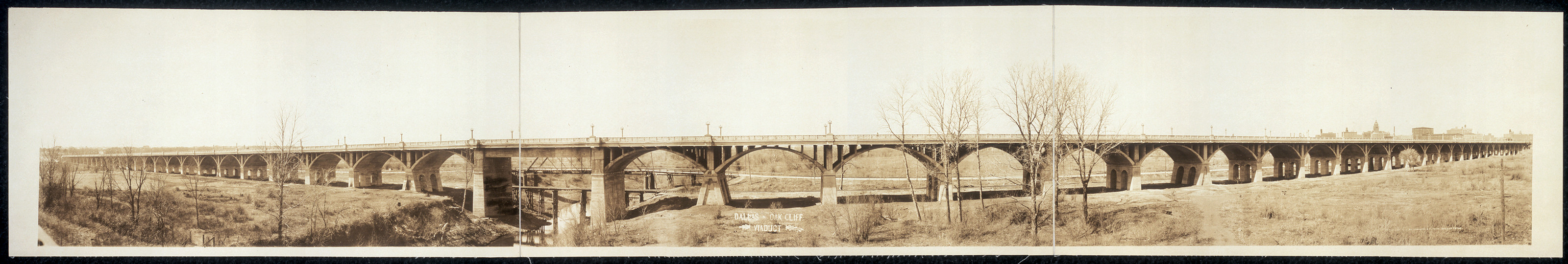Dallas - Oak Cliff Viaduct, Texas, 1912, 1912 — historic image