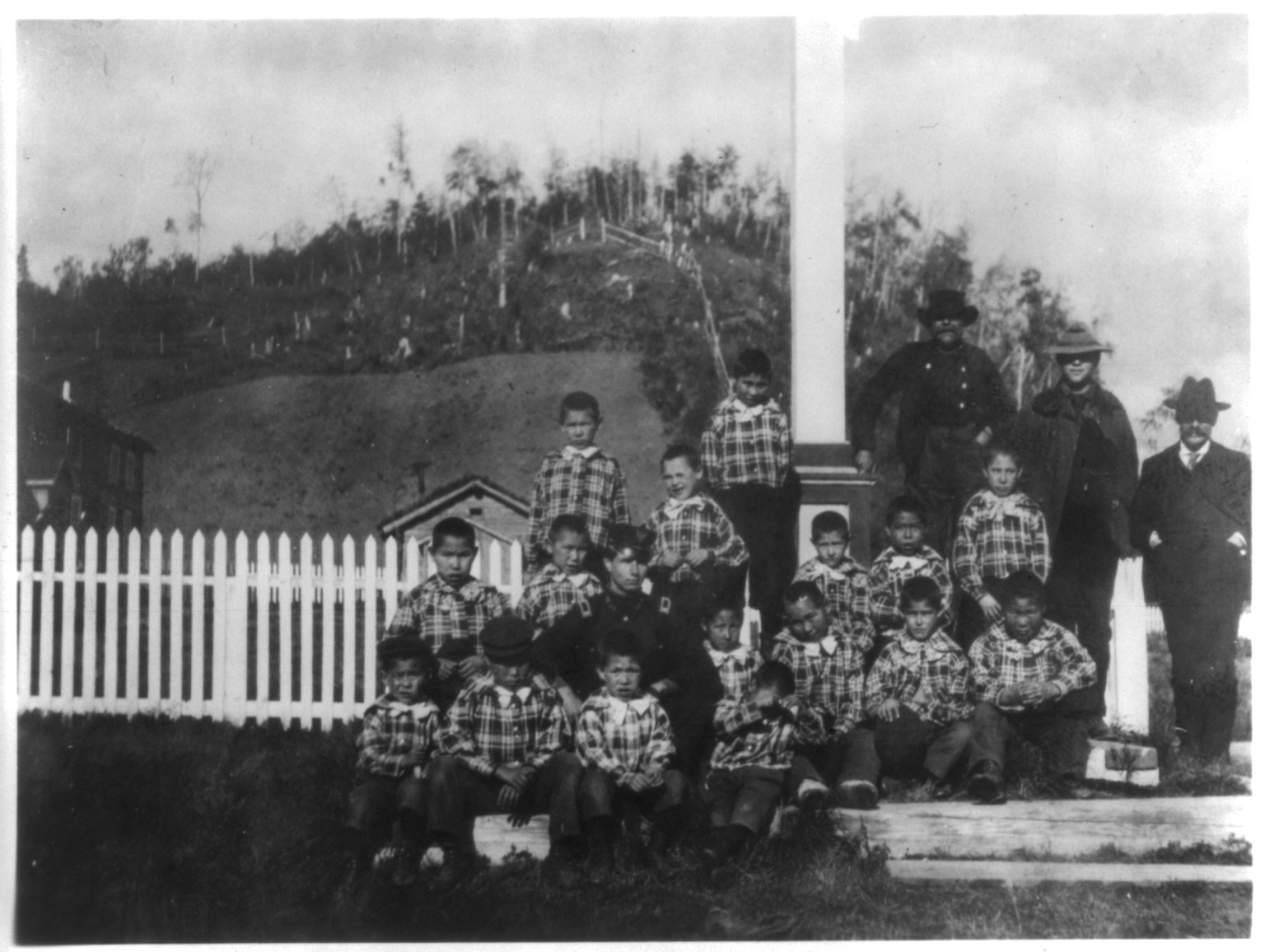 Indian boys at Holy Cross Mission - Red" McConnell", [between 1901 and 1903] — historic photograph