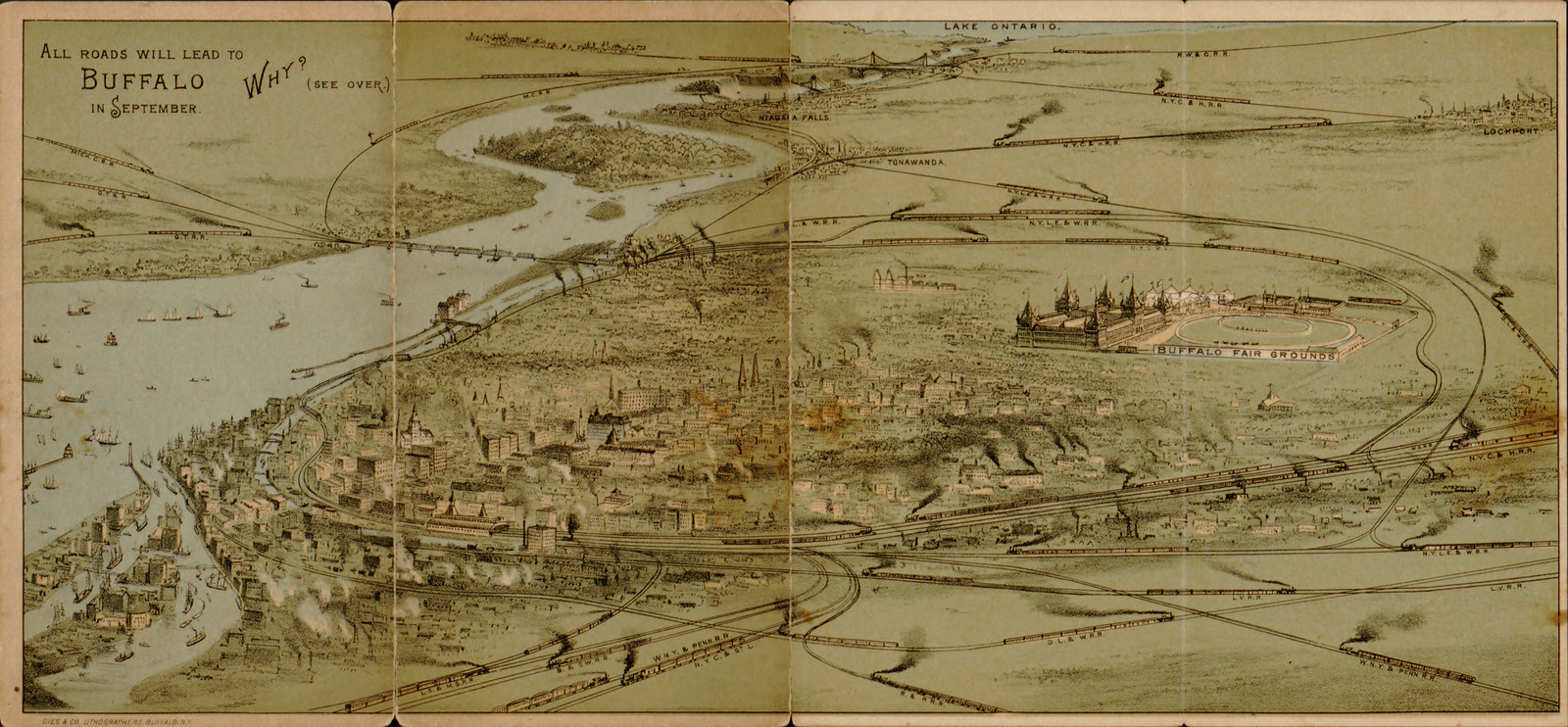 Buffalo Pan American Exposition, New York, 1901, 1901 — antique map