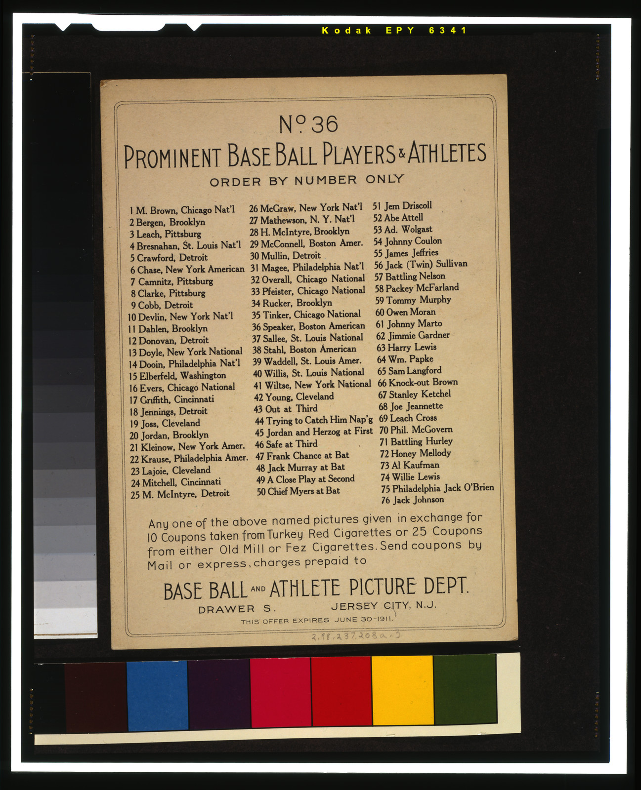 Turkey Red Cabinets (T3), 1911 — antique lithograph