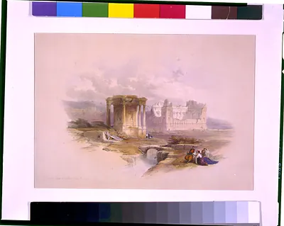 Circular temple at Baalbec May 7th 1839 / David Roberts, R.A.