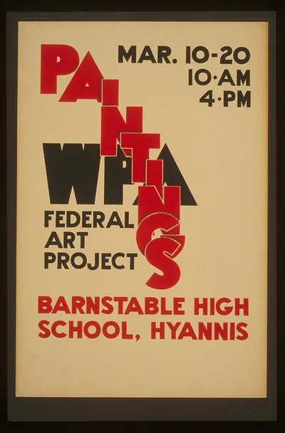 WPA Federal Art Project paintings Barnstable High School Hyannis