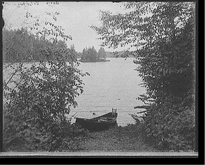 [Glimpse of Upper St. Regis Lake, Adirondack Mtns., N.Y.]