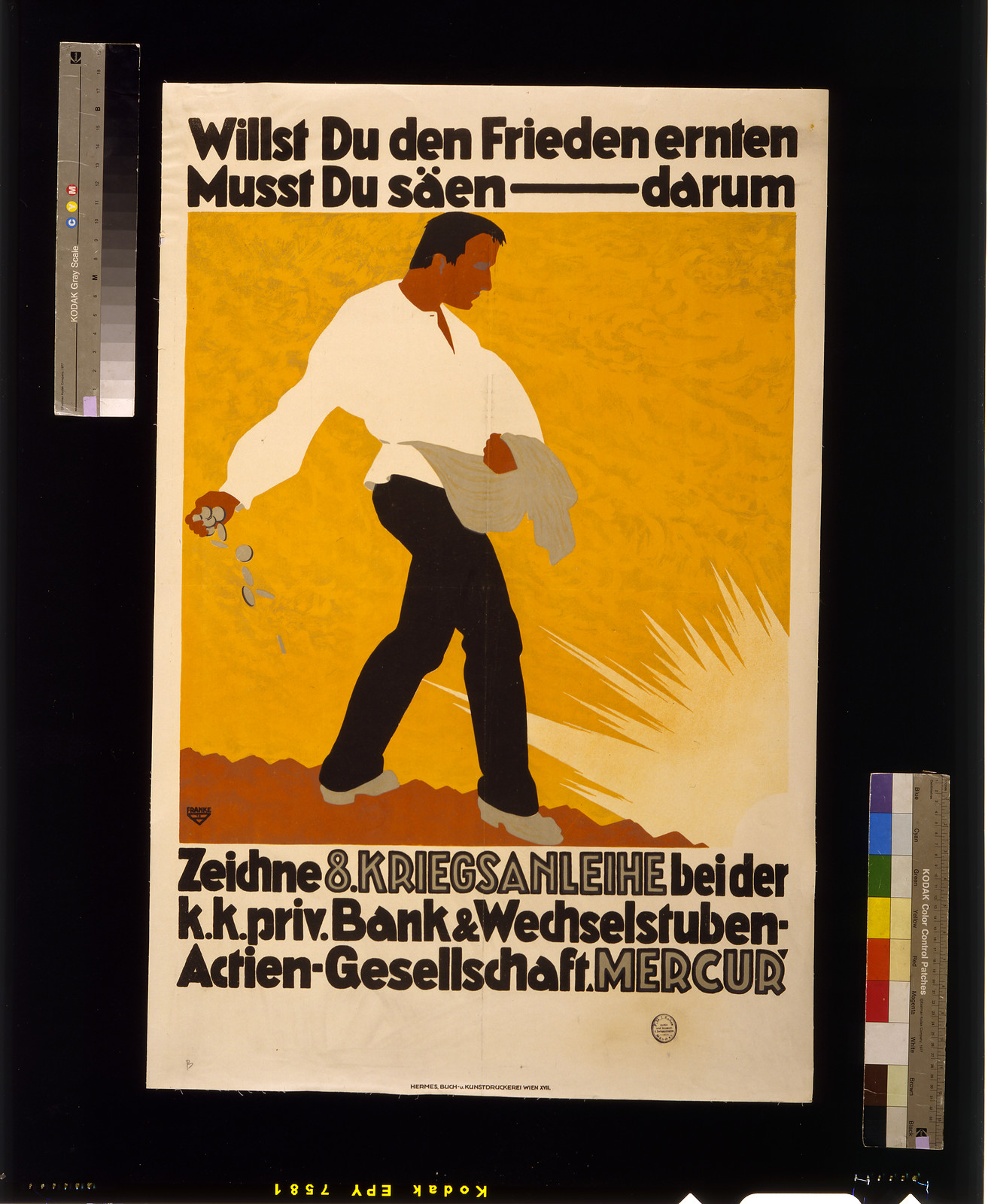 Willst du den Frieden ernten, musst du säen, darum — historic image