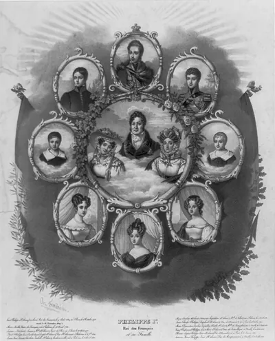 Philippe ler, Roi des Français, et sa famille
