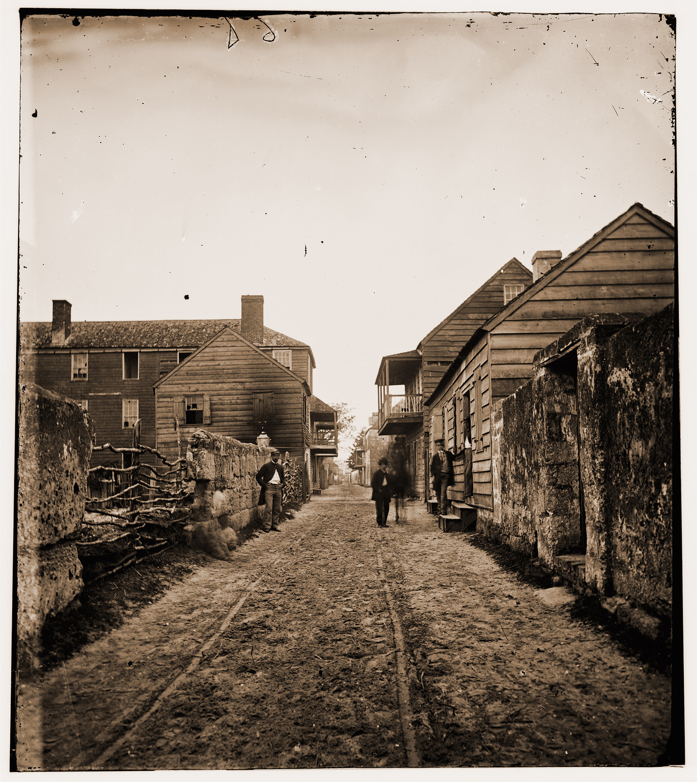 St. Augustine Florida. Street view, 1861 — historic photograph