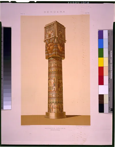 Dendera--Hathoric column (restored) / Cosack & Company, Buffalo, N.Y., U.S.A.