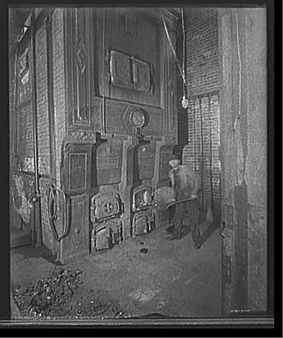 [Glazier Stove Company, boiler room, Chelsea, Mich.]
