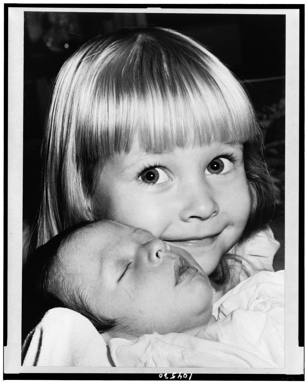 Vintage Americana Print - My baby brother.James Mooney — historic print