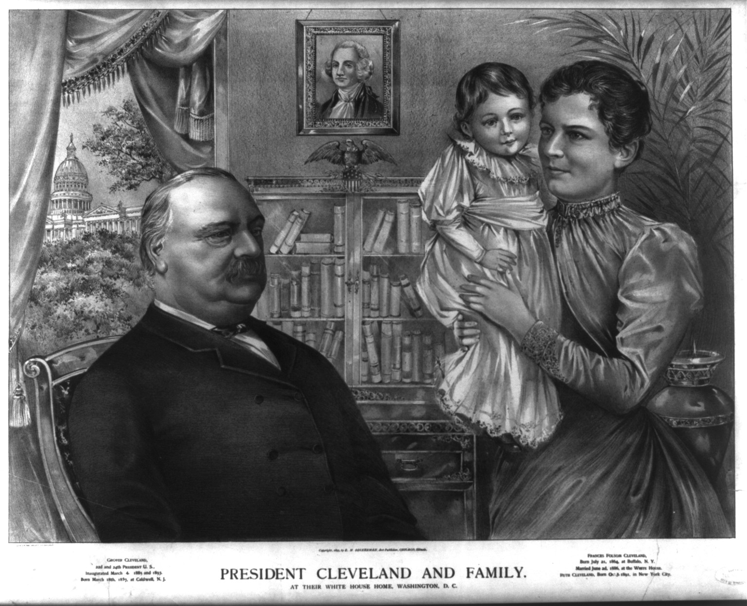 President Cleveland and family, c1893 Feb. 27. — historic print