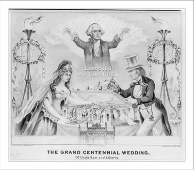 Grand centennial wedding: of Uncle Sam and Liberty