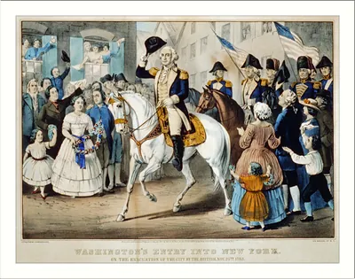 Washington's entry into New York: on the evacuation of the city by the British, Nov. 25th. 1783