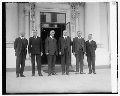 Hoover with Arms Conf. Delegation