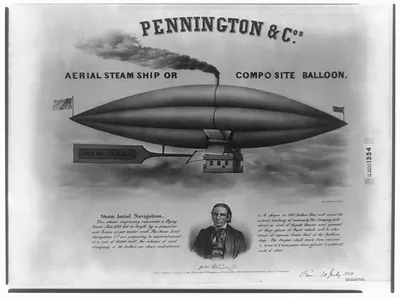 Pennington & Cos. aerial steam ship or composite ballon