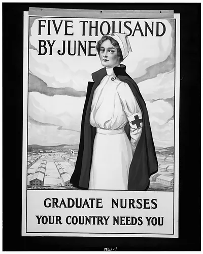 Five thousand by June Graduate nurses your country needs you / C. Rakeman.