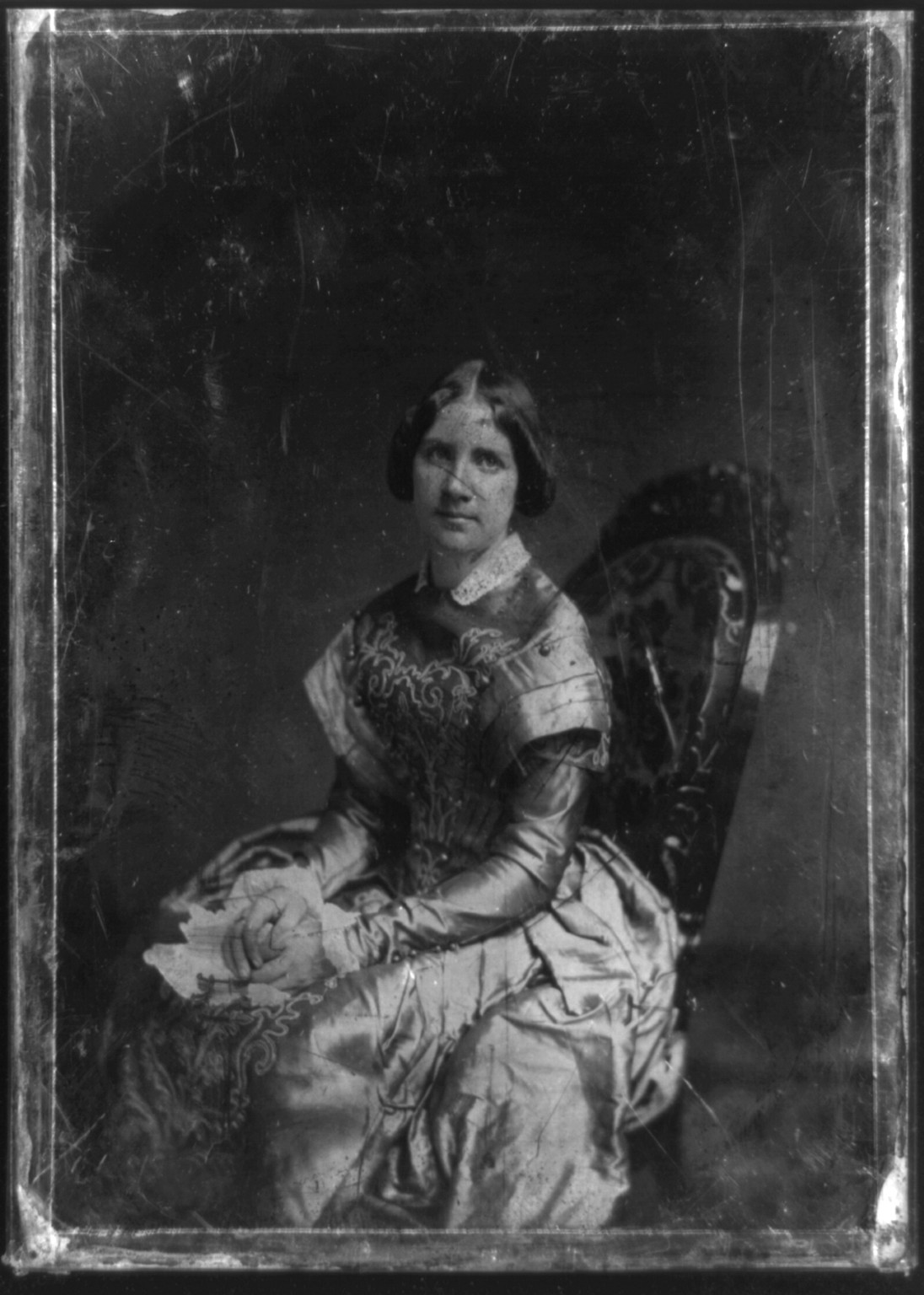 [Jenny Lind, three-quarter length portrait of a woman, three-quarters to the left, facing front, seated], [1850 Sept. 14] — historic photograph